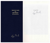 George H.W. Bush Signed Copy of Read My Lips: No New Taxes